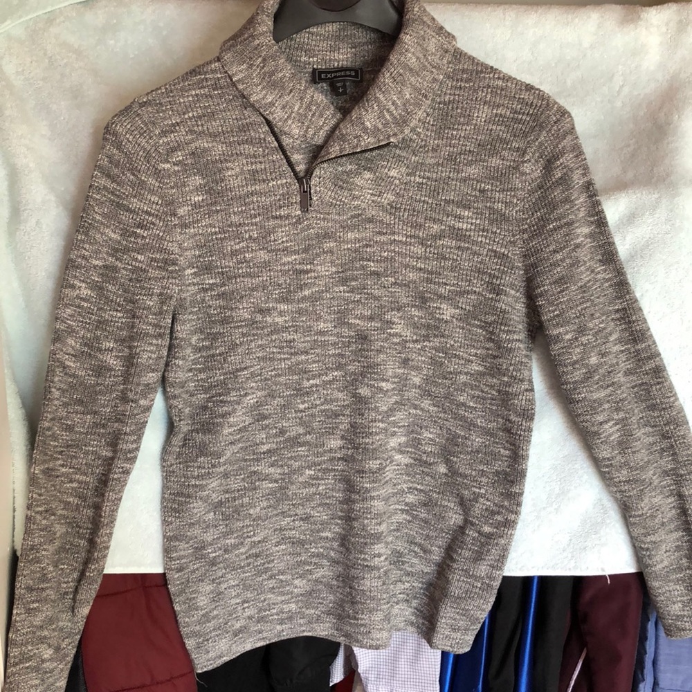 Express grey sweater